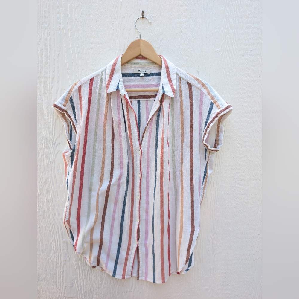 Madewell Multicolor Striped Blouse